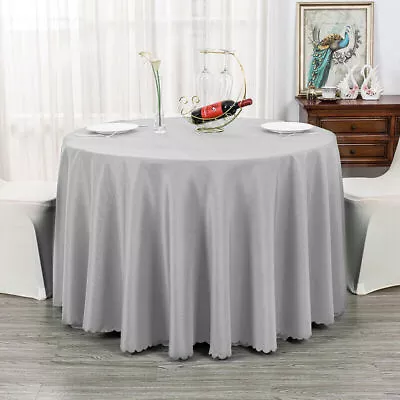 Polyester Rectangle Solid Color Tablecloths Wedding Party Banquet Events Decor • $8.08