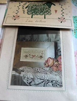 Vintage NIP Lovely  Counted Cross Stitch Pattern Love Letters Sampler • $3.99