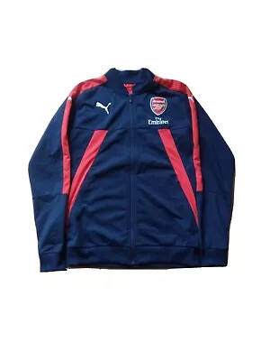 £35 • Buy Arsenal Football Club Puma Blue And Red Tracksuit Top Medium Men's AFC Gunners 