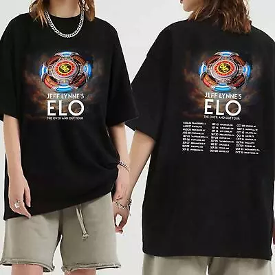 Jeff Lynne S ELO - The Over And Out Tour 2024 Shirt  Jeff Lynne S ELO Band Fan S • $26.99