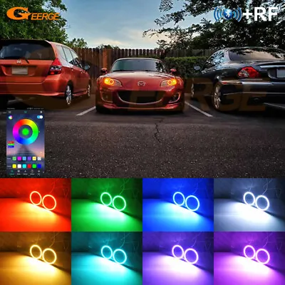 For Mazda Mx-5 Mx 5 Miata Roadster Multi Color RGB LED Angel Eyes Bluetooth APP • $30.06