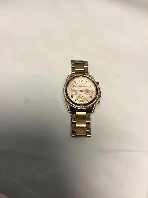 MICHAEL KORS MK5263 Blair All Rose-Gold Tone 39mm Chronograph Ladies Watch • $29