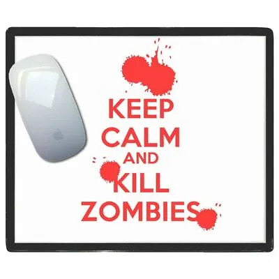 Keep Calm And Kill Zombies - Thin Pictoral Plastic Mouse Pad Mat BadgeBeast • £6.99