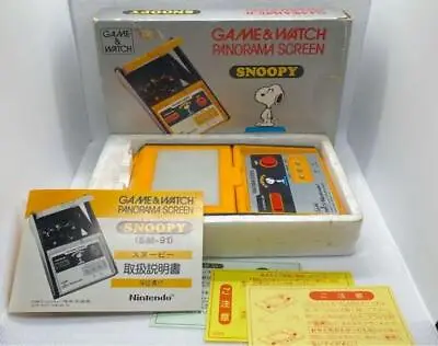 Nintendo Game & Watch Snoopy Panorama Screen SM-91 Vintage Handheld Game W/Box • $1055.49