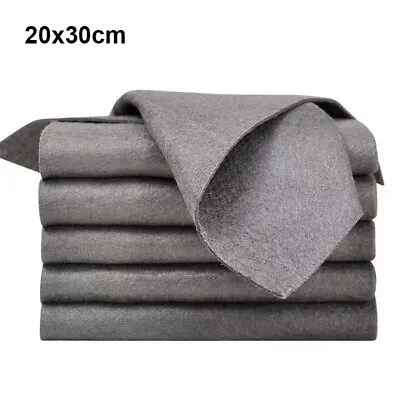 5/10 PCS Thickened Magic Cleaning Cloth Streak Free Microfiber Glass Wiping Rags • £7.58