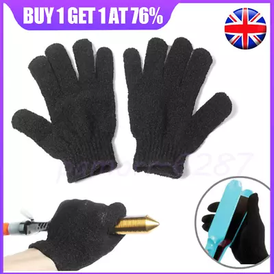 1Pair Heat Resistant Gloves Curling Protective Heat Proof For Hair Straightener~ • £3.10