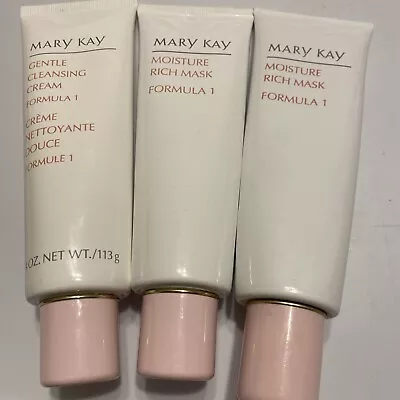 LOT-Mary Kay Moisture Rich Mask Formula 1 & Cleanser 106100 & 900500 READ • $39.99