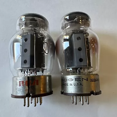 (2) BOGEN & RCA 6550 Vacuum Tubes Black Plate • $200