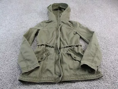 $38.29 • Buy Abercrombie Fitch Parka Jacket Kids Girls Olive Military Extra Large Juniors EUC