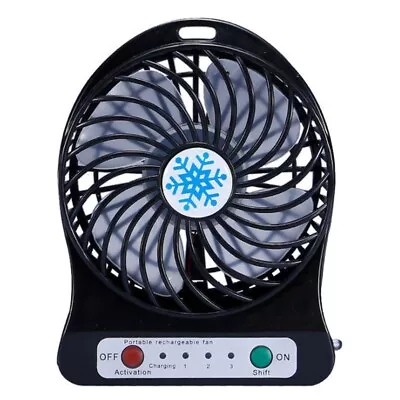 Portable Rechargeable  Fan Air Cooler  Desk Fan USB Cooling Rechargeable Hazz • $11.75