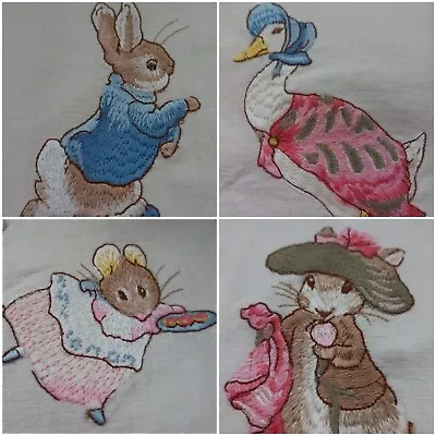 🐰Jane Churchill Fabric Beatrix Potter Peter Rabbit Embroidered Patchwork Pieces • £3