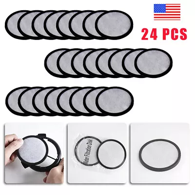 (24) Premium Replacement Charcoal Water Filter Disks For ALL Mr. Coffee Machines • $14.22