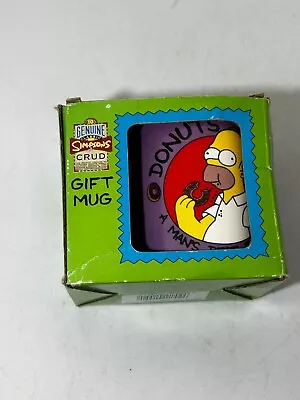 Simpsons Retro Boxed Crud Donuts Mans Bestfriend Homer Novelty Mug Gift #LH • £2.99