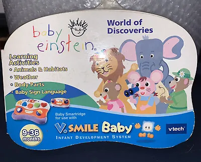 $12.99 • Buy Baby Einstein V. Smile Baby Vtech Smartridge World Of Discoveries