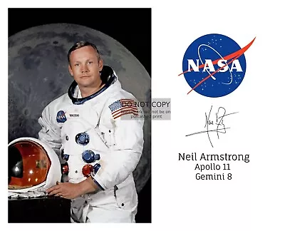 Neil Armstrong First Man On The Moon Autographed Nasa Seal 8x10 Photo • $8.49