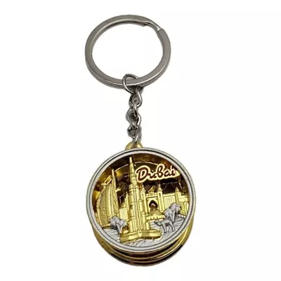 Dubai UAE Keychain Souvenir Travel Tourist Gift Key Ring Chain Metal Collectible • $9.75