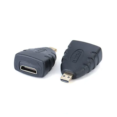 1× Micro HDMI Male To Mini HDMI Female Adapter Converter Connector Fr HDTV 1080P • $1.79