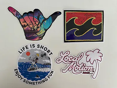 SURF STICKERS Vintage Surf Stickers Rip Curl Lost Billabong Hang Loose Shaka FCS • $6.99