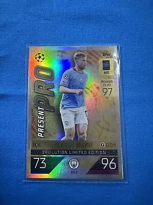 Match Attax Extra 2022/23 22/23 Kevin De Bruyne Evolution Limited Edition Ev 2 • $1.99