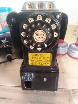 AT&T Bell Long Distance Telephone Vintage Antique Phone Payphone Coin Bank • $24.99