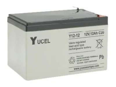 NP12-12 Yuasa Yucell 12v 12Ah Rechargeable AGM Lead Acid VRLA Battery Y12-12 • £37.49