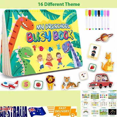 $23 • Buy Toddlers Busy Book Preschool Learning Activities Book Montessori Educational Toy