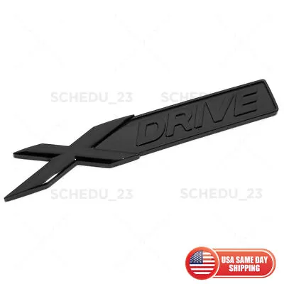 Gloss Black XDrive Logo Emblem Badge Side Fender Trunk Lid M Power Performance • $19.99