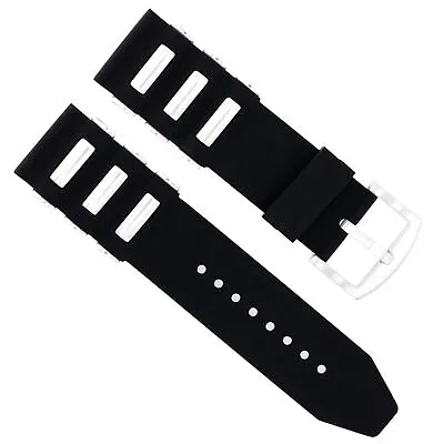 22mm Rubber Diver Strap Band For Montblanc Timewalker Steel Link Watch Black Tq • $39.95