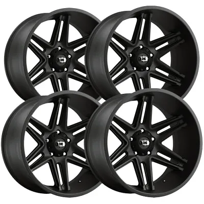 (Set Of 4) Vision 363 Razor 20x12 6x135 -51mm Satin Black Wheels Rims 20  Inch • $899.96