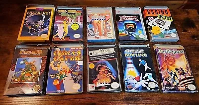 10 Nintendo NES CIB Box & Game Lot • $72.92