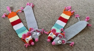 £5.75 • Buy Crochet Handmade Rat Bookmark Book Worm Animal Bookmark Gift Teacher Gift 