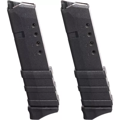 ProMag (2 Pack) Glock Model 43 G43 9mm 10-Round Magazine GLK 13 Black Polymer • $44.50