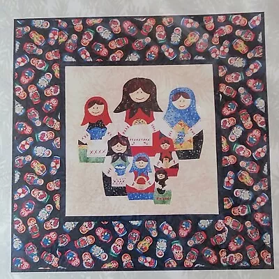 Matryoshka Applique Quilt Kit Stacking Dolls Sisters Alaska 28” X 28” NIP • $40