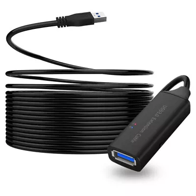 Active USB 3.0 A Male To Female Extension Cable 5M 10M 15M With Booster For PC • $67.09