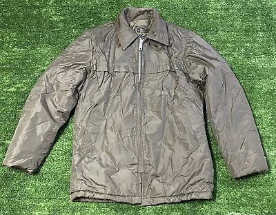 Westwind Sportswear Nylon Winter Coat. Olive/brown. No Size On Tag • $19.99