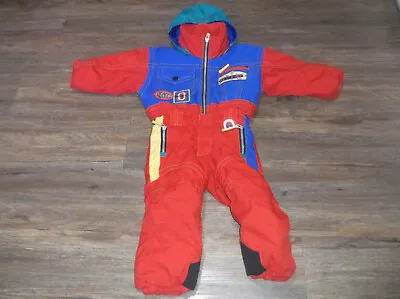 Vintage 1980s Child's OBERMEYER One Piece Snowsuit Sz 3 • $38.26