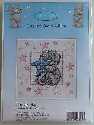 Brand New Me To You Larger Tatty Teddy Counted Cross Stitch Kit. 'star Hug'. • £16.50
