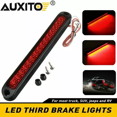 Universal 15 LED Car High Mount Level Third 3RD Brake Stop Rear Tail Light 12V • $12.34