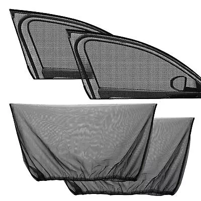 2 Pack Car Window Side Screen Sun Mesh Shade Cover Magnetic Sunshade Visor • $9.74