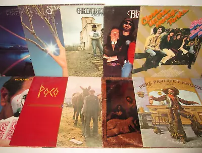 Country Rock LP Lot 10 Flying Burrito Bros - Grinderswitch - Poco - Canned Heat • $51.99