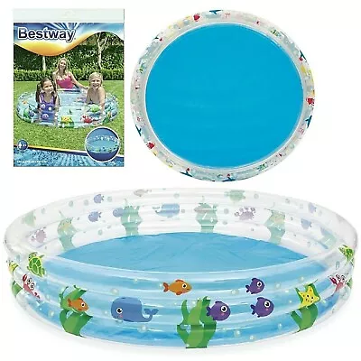 Bestway Childrens Kids Large Paddling Swimming Pool 5ft 1.52m Garden Play Pool • £14.95