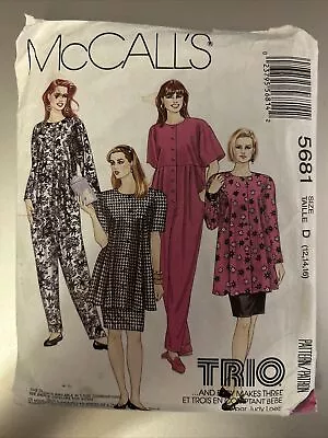 McCalls 5681 Pattern Size 12 14 16 Misses Dress Jumpsuit Skirt Tunic Uncut • $7.99