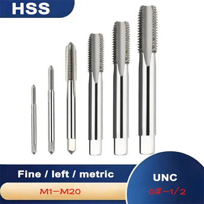  HSS Machine Screw Thread Metric UNC / Fine / Left / Fine Left Plug Tap All Size • £5.34