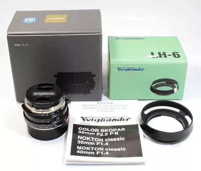 Voigtlander Nokton Classic S.C. 35 Mm F/1.4 VM Black Paint Lens **Near Mint** • $1704