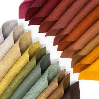 21 Felt Sheets Mix Color Fall Colors Collection Merino Wool Blend Felt Sheets • $23.40