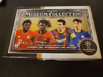UEFA CHAMPIONS LEAGUE 2020-21 Topps Museum Collection HOBBY BOX ONLY **NO CARDS* • $8