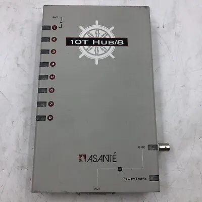 Asante 10T Hub/8 8 Port Ethernet Networking  TESTED FOR POWER • $15