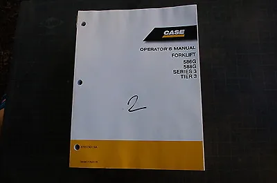 CASE 586G 588G ROUGH TERRAIN FORKLIFT Owner Operator Maintenance Manual Book • $84.95