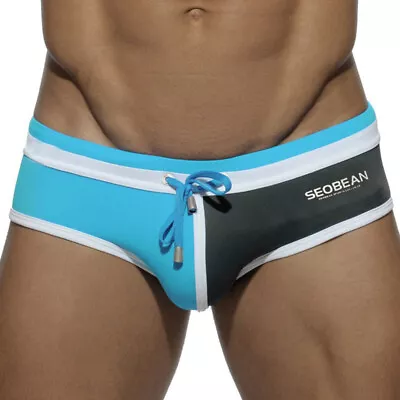 SEOBEAN New Mens Sexy Low Waist Swim Bikini Briefs Comfy Swimwear • $7.99