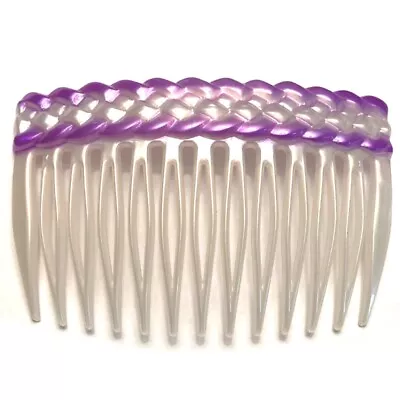 Vintage French Hair Side Comb Women's Classic Curved Open Tooth Made In France • $24.99